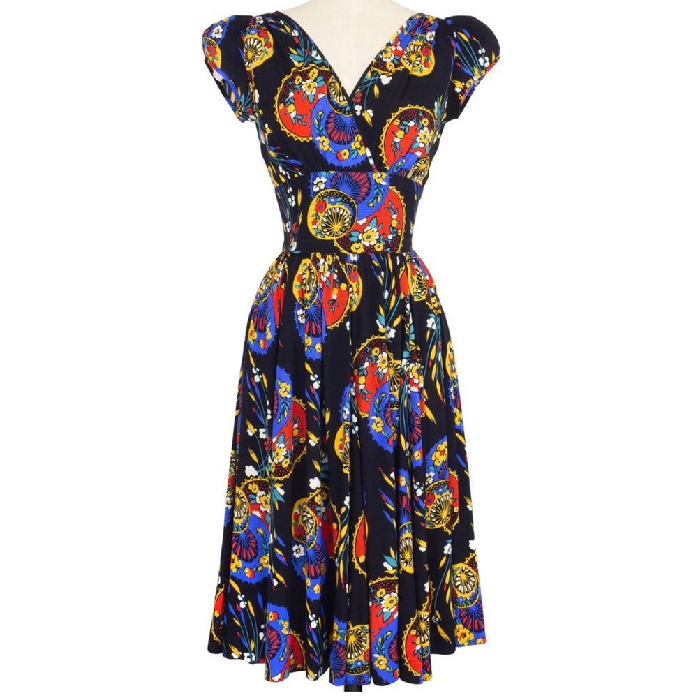 Trashy Diva - Doll Dress - Parasols print size 18 vintage 1940’s style dress